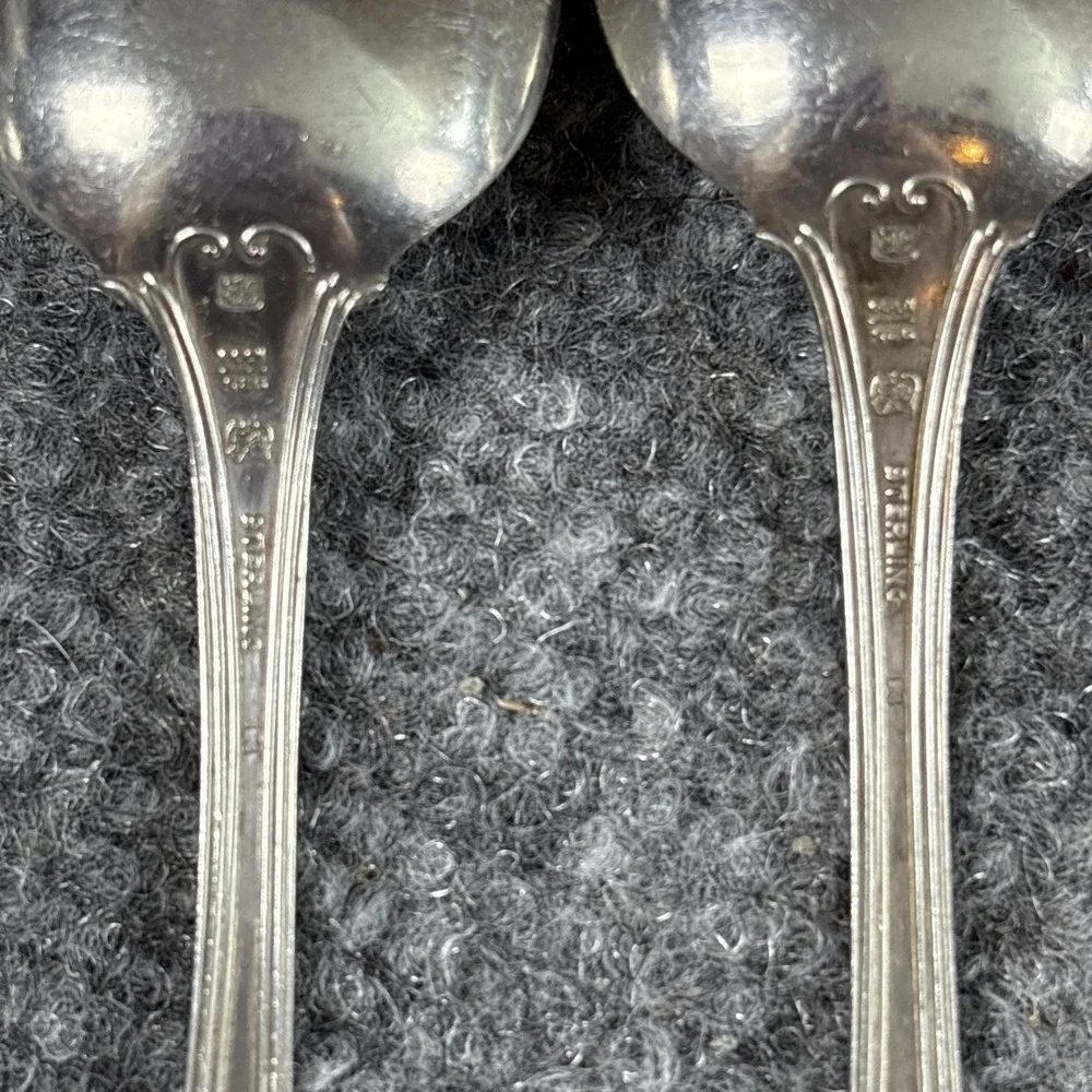 Towle Paul Revere Sterling Silver Teaspoons Set of 3 No Monogram 1906 Pattern